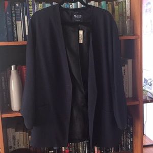 Madewell Navy kimono style blazer NWT